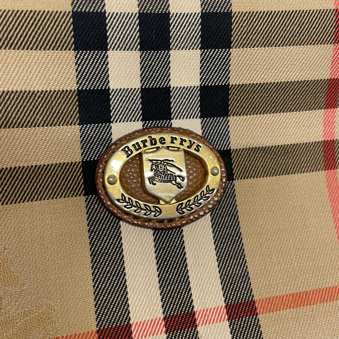 バーバリー ハンドバッグ ノバチェック シャドーホース キャンバス　トートバッグ