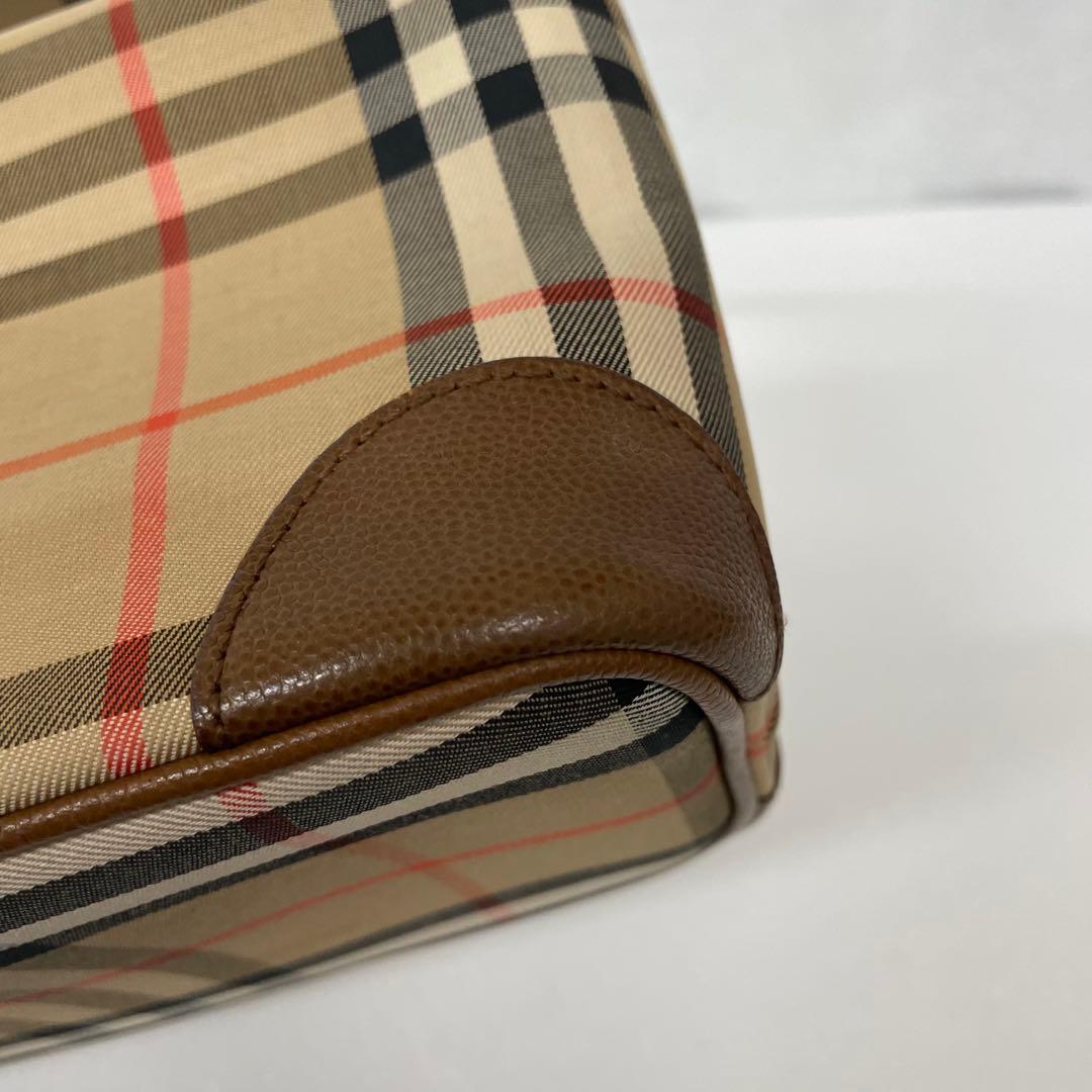 バーバリー ハンドバッグ ノバチェック シャドーホース キャンバス　トートバッグ