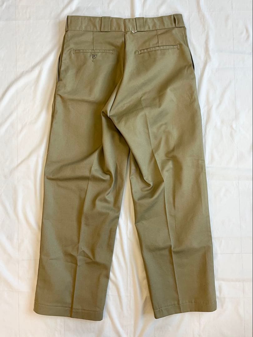80s dickies 874 ワークパンツ チビタグ カーキ USA製