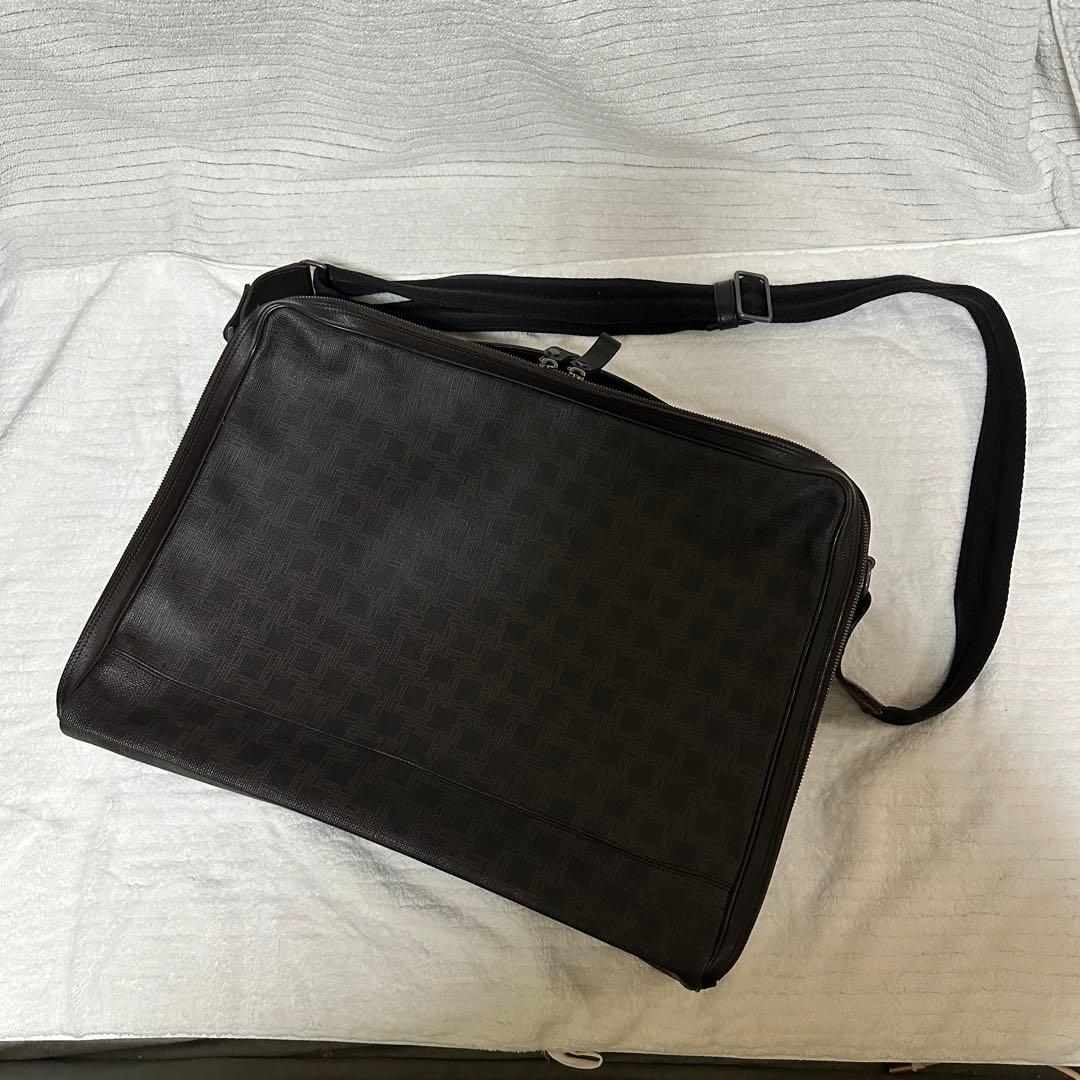 【美品】dunhill（ダンヒル） ブリーフケース 大容量 A4収納可 バッグ