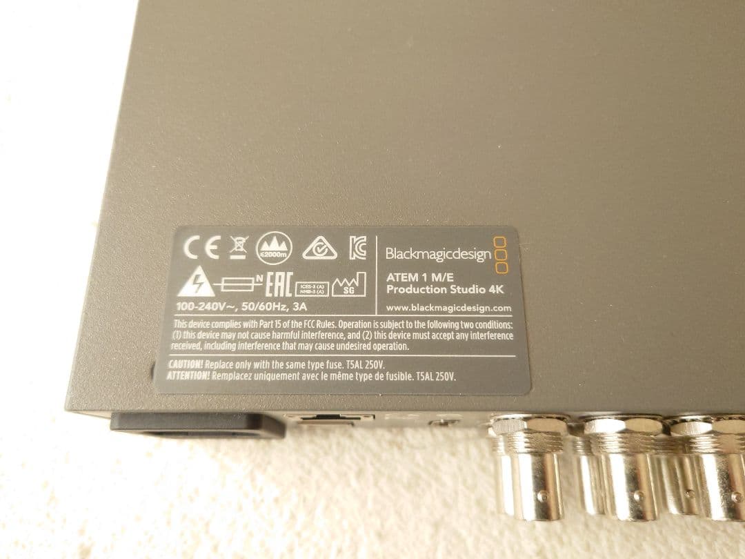 ブラックマジック ATEM 1M/E Production Studio 4K