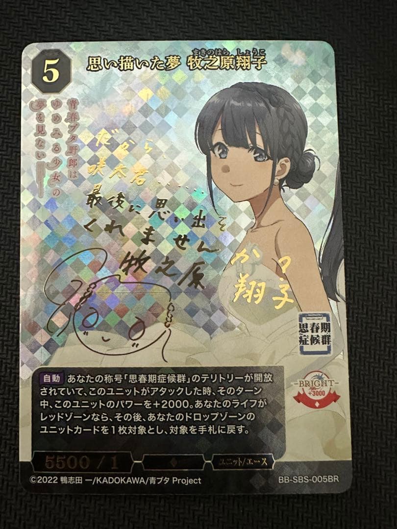 思い描いた夢 牧之原翔子 BR ビルディバイドブライト 青春ブタ野郎