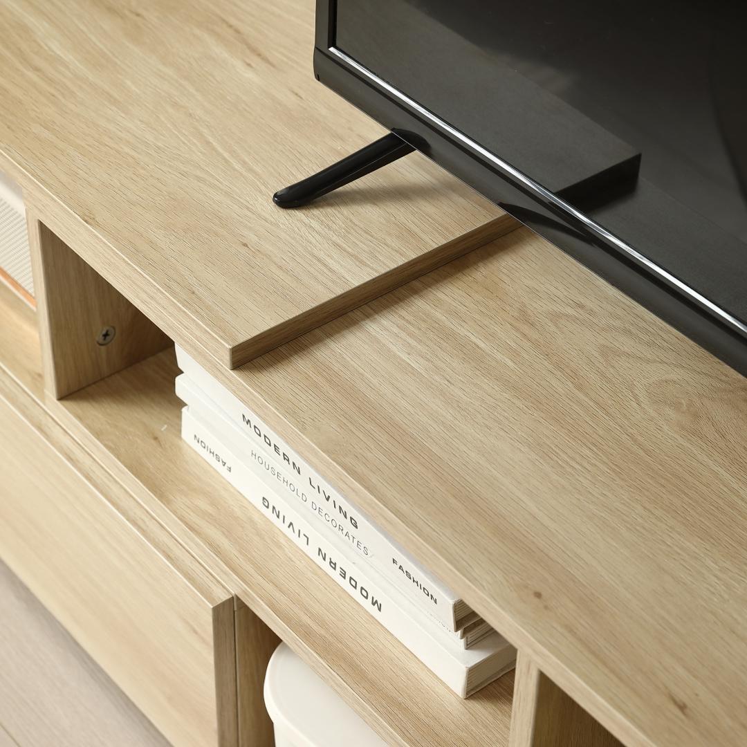 超人気！テレビ台 ローボード コーナーテレビ台 伸縮自由 Natural