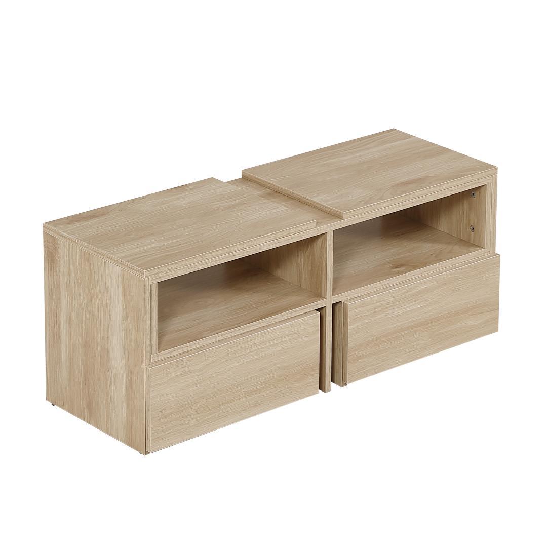 超人気！テレビ台 ローボード コーナーテレビ台 伸縮自由 Natural