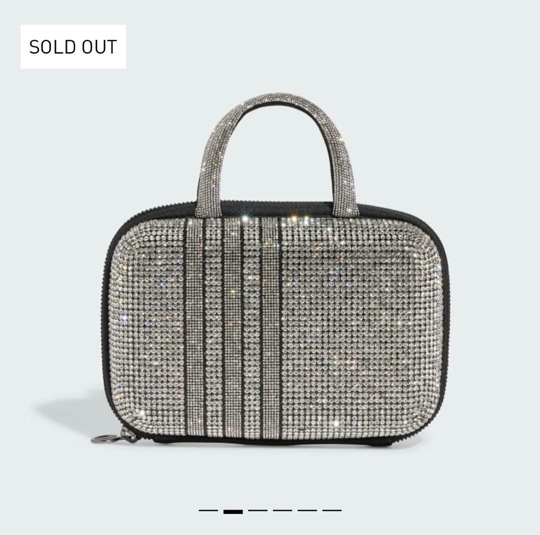 adidas ラインストーンクラッチバッグ