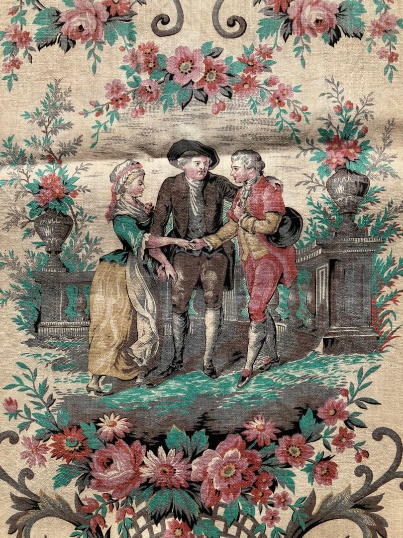 コレクターズアイテム　19世紀NⅢ時代　ルイ16世とマリーアントワネット　大判布