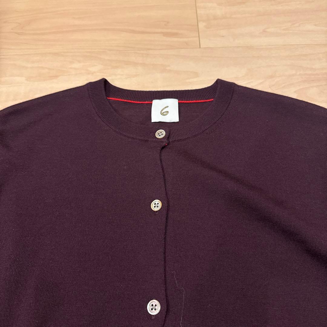 6（ロク）　クロップドカーディガン