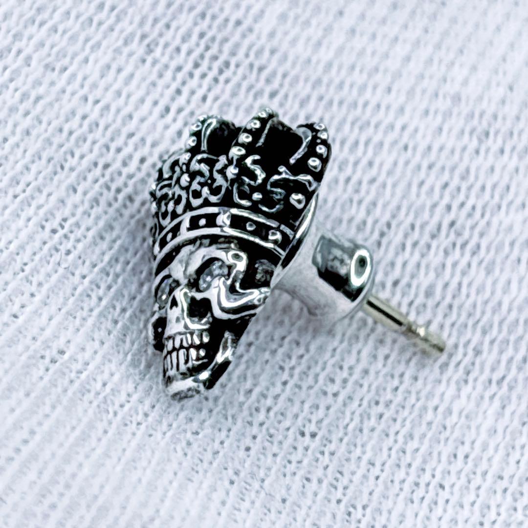 美品 Justin Davis ダイヤD 0.01 K18ポスト スカルピアス