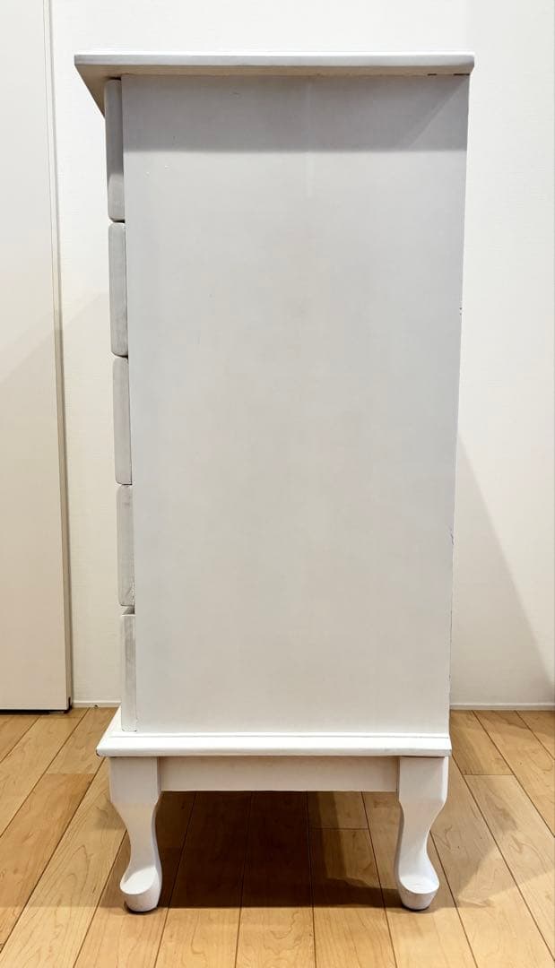 フレンチスタイル☆白家具☆5段チェスト