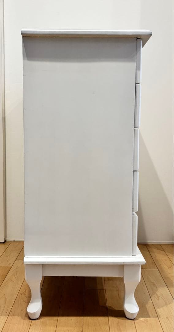 フレンチスタイル☆白家具☆5段チェスト