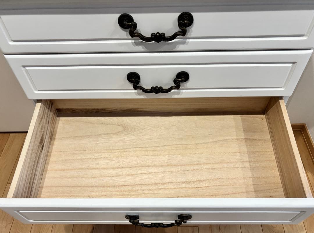 フレンチスタイル☆白家具☆5段チェスト