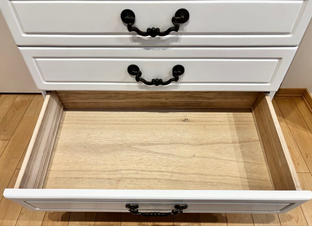 フレンチスタイル☆白家具☆5段チェスト