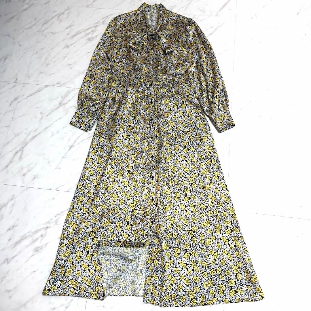 未使用✨️2024✨️完売品 アルアバイル プチフルールプリントワンピース ボウタイ