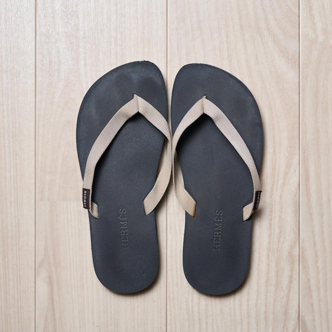 HERMÈS エルメス ビーチサンダル トングサンダル 保存袋付