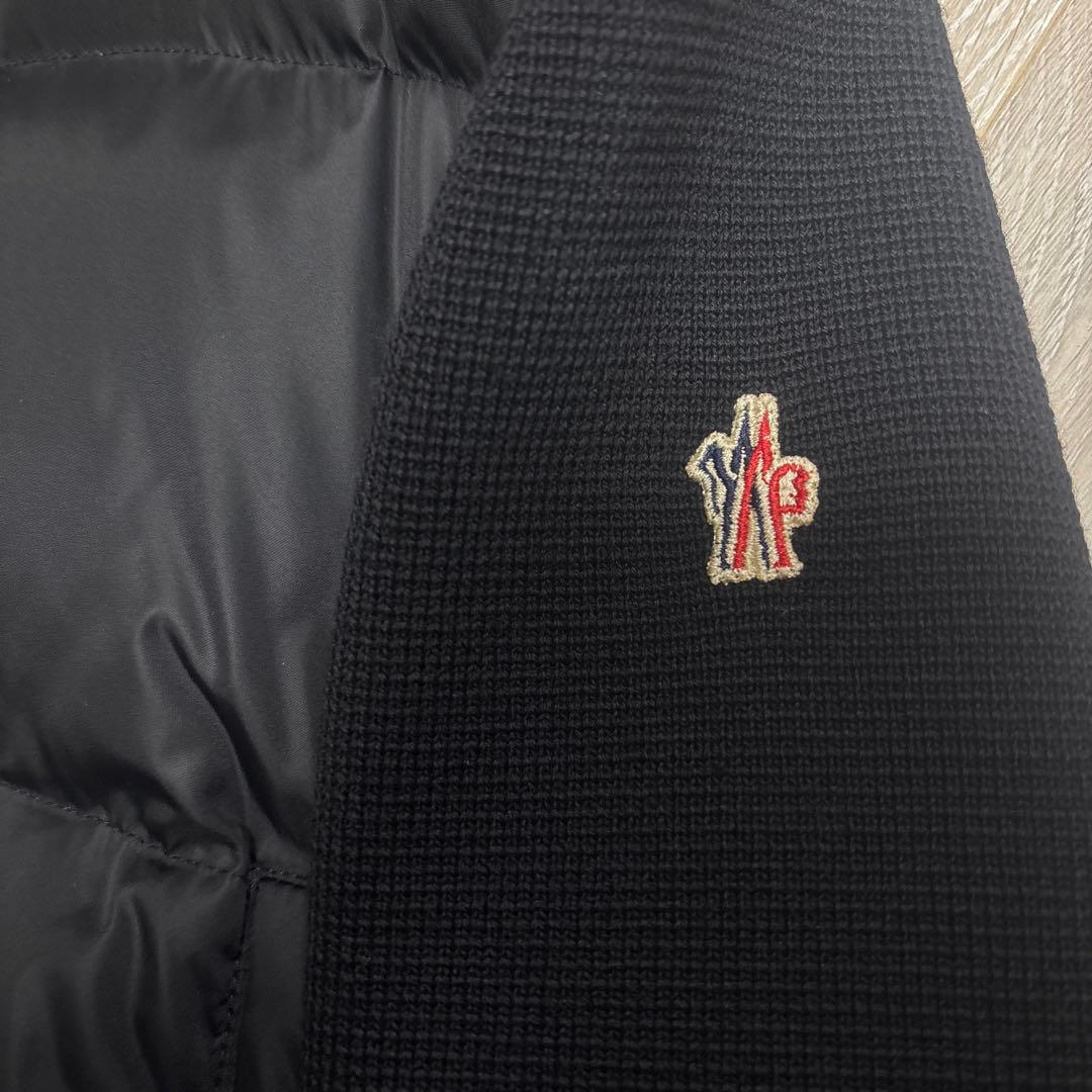 【希少】MONCLER モンクレール 切り替えダウンジャケット ブラック M