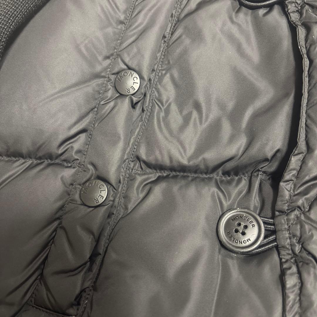 【希少】MONCLER モンクレール 切り替えダウンジャケット ブラック M