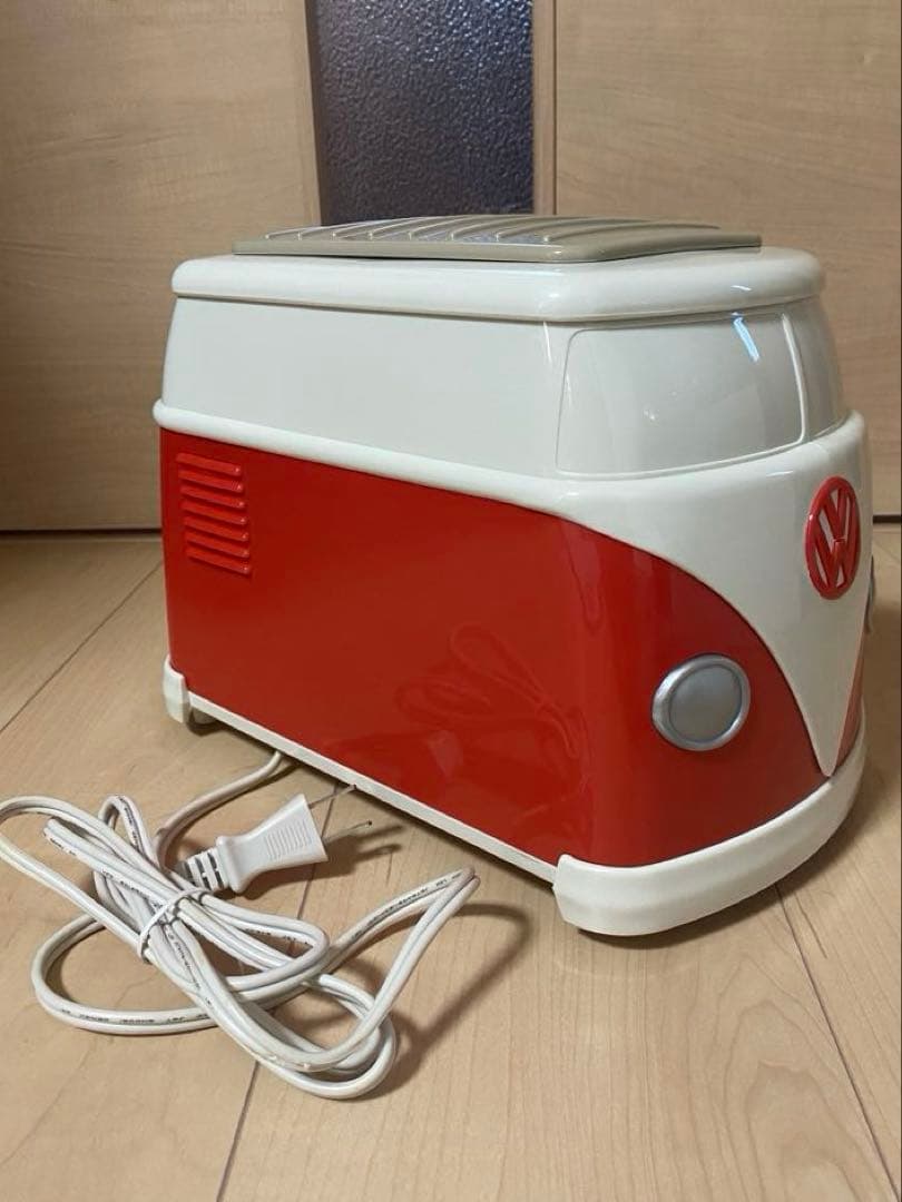 Volkswagen バス型トースター 赤/白　未使用品