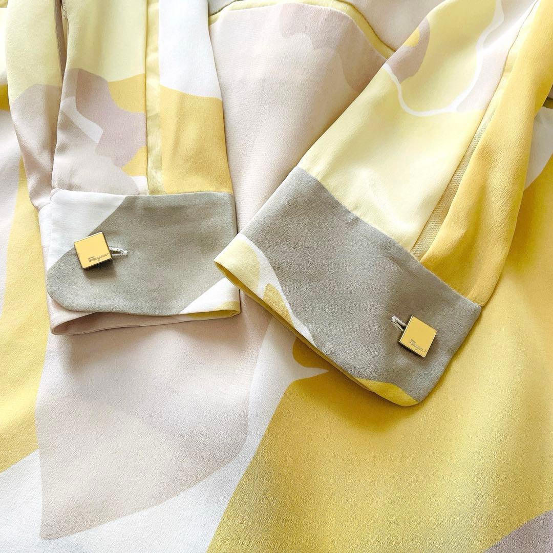 希少⭐︎Salvatore Ferragamo シルク100% ワンピースドレス