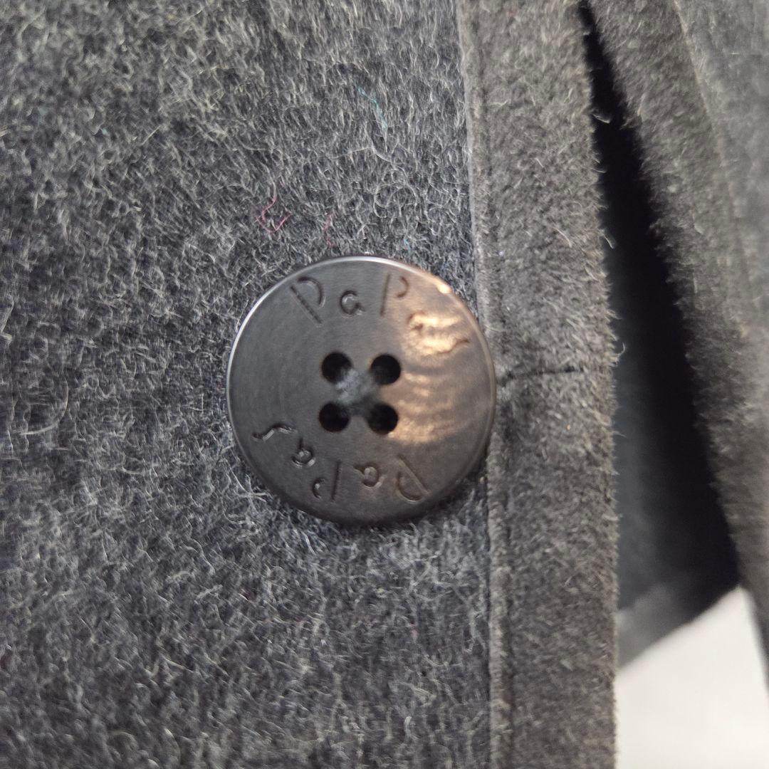 Papas ダブルフェイス ジャケットコート チャコールグレー