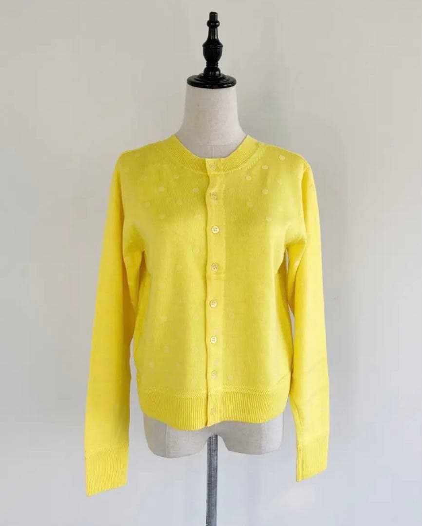 MUVEIL　　クローバーレース衿ニット