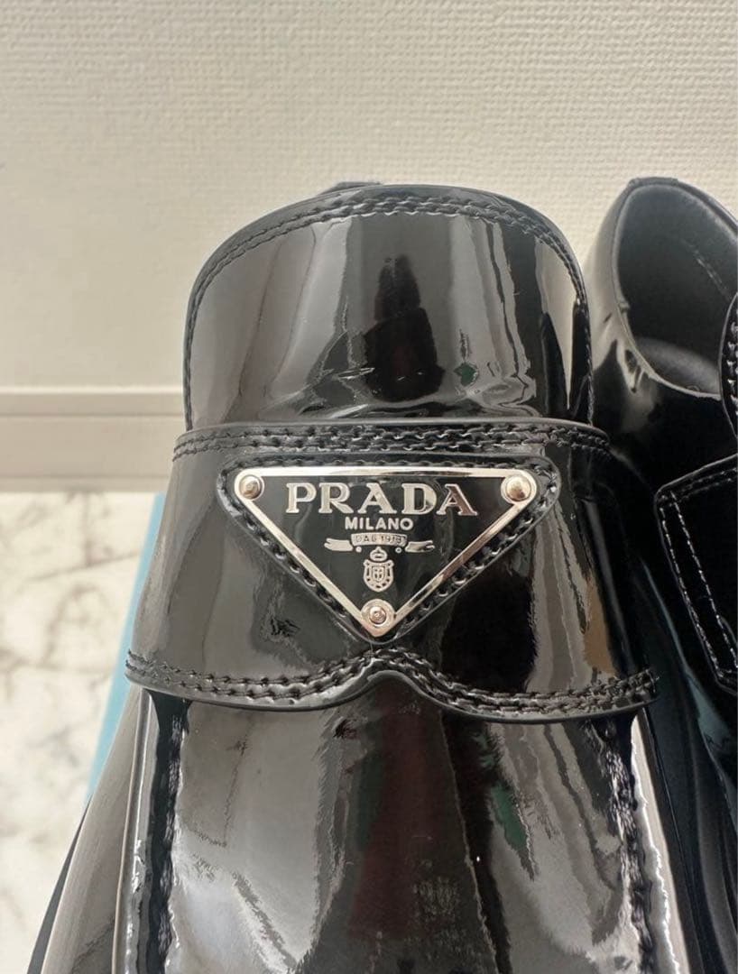 PRADA ブラック ローファー 厚底