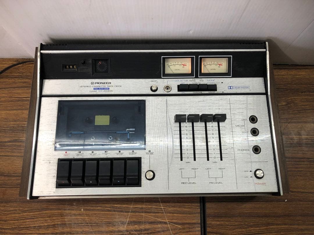 Pioneer CT-4040A カセットデッキ　レトロ
