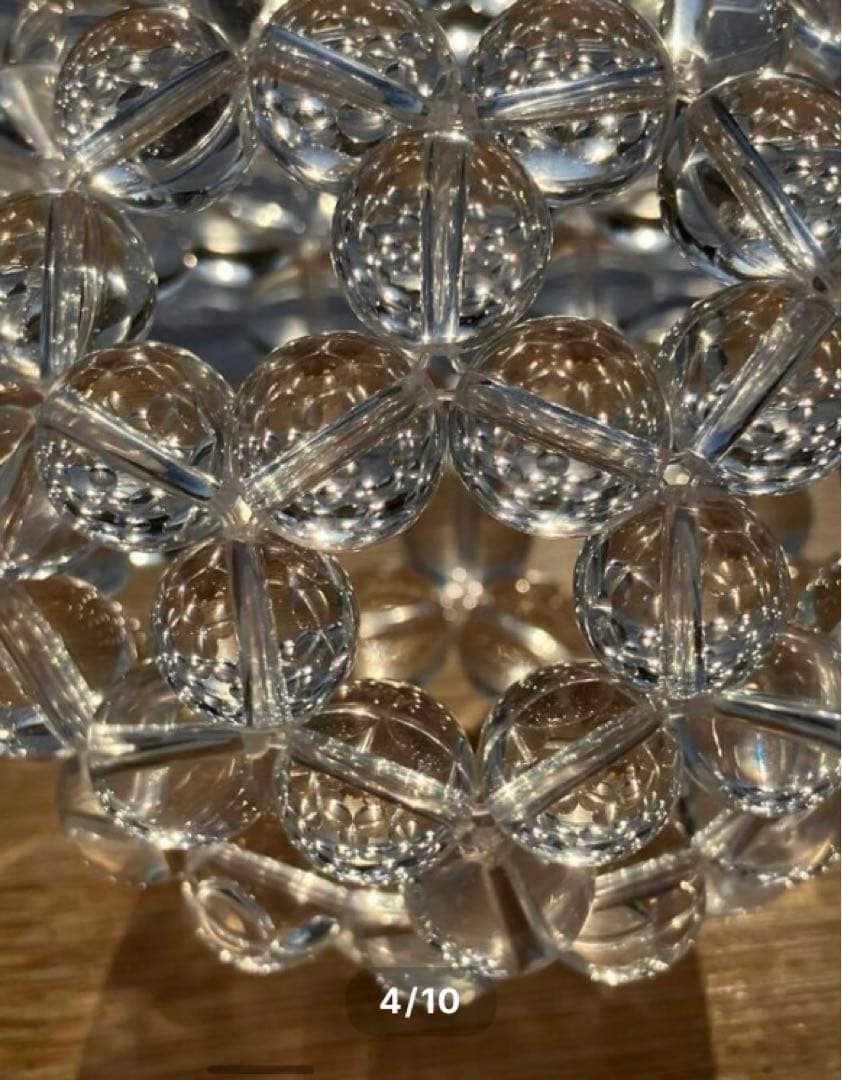 【お値下げ中です】神聖幾何学フラーレン 高品質水晶AAA 12mm玉