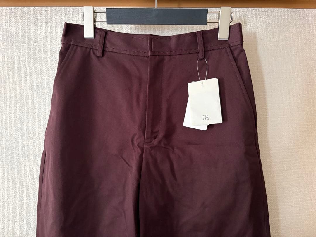 km　NOBLE ワイドチノクロスストレートパンツ