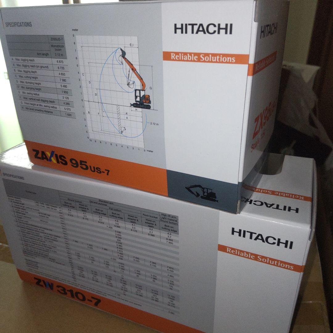 HITACHI ZAXIS 95US-7 & ZW310-7 セット
