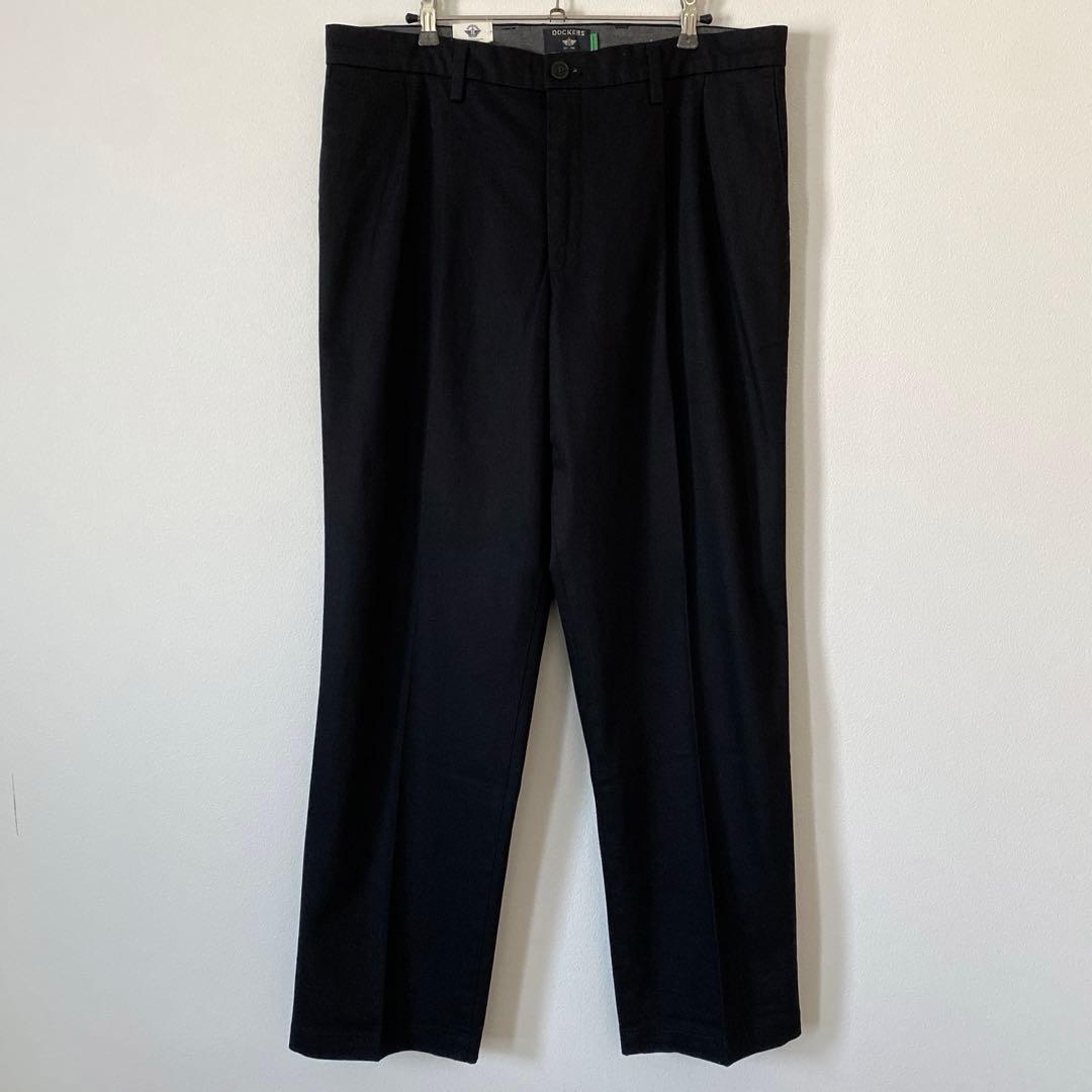 新品 タグ付き Dockers チノパン スラックス ブラック W34 L32