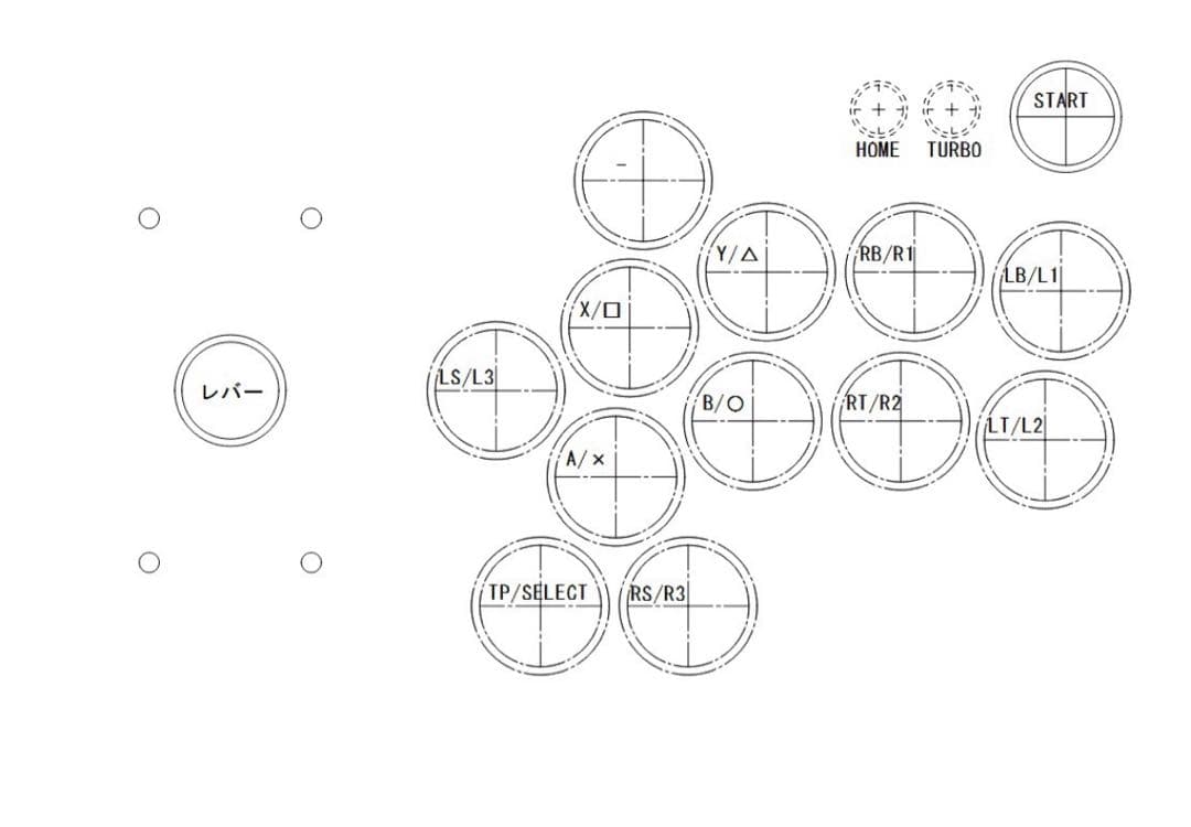 【CPC-L30】アーケードコントローラー　アケコン　自作　スト6仕様　増設