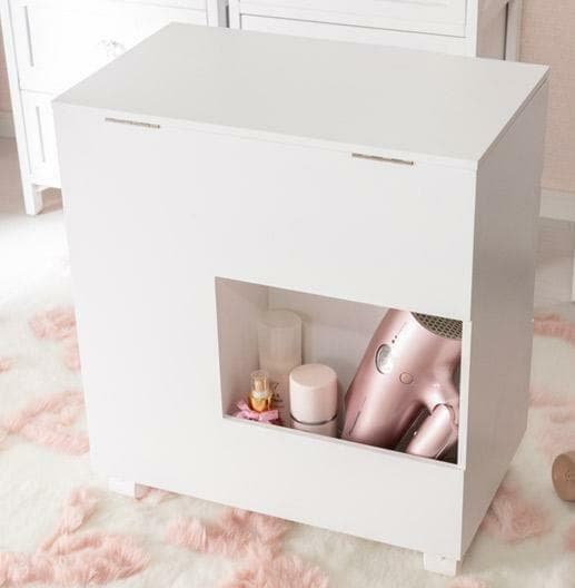 【新品】コスメワゴン　クリスタル調ハンドル ドレッサー　コスメ収納　アウトレット