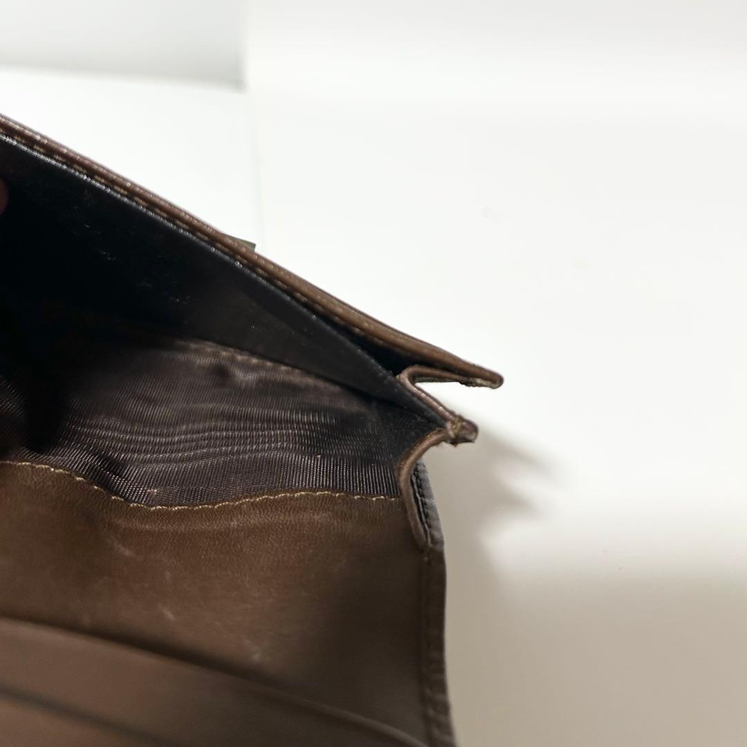 美品 GUCCI グッチ GG柄 キャンバス レザー カードケース 名刺入れ