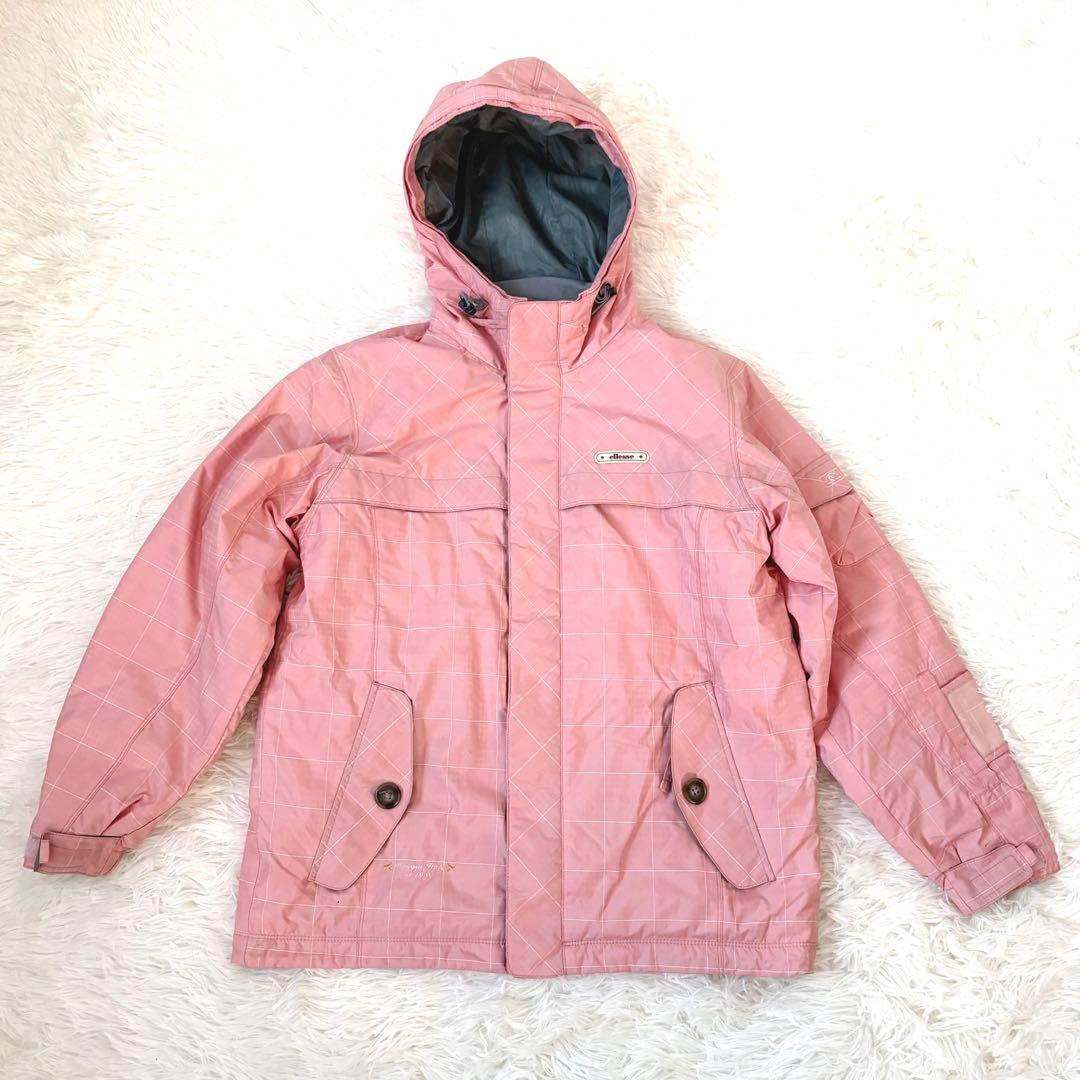 美品☆ellesse ITALY エレッセ　スキーウェア上下　スノボ　ピンク　L