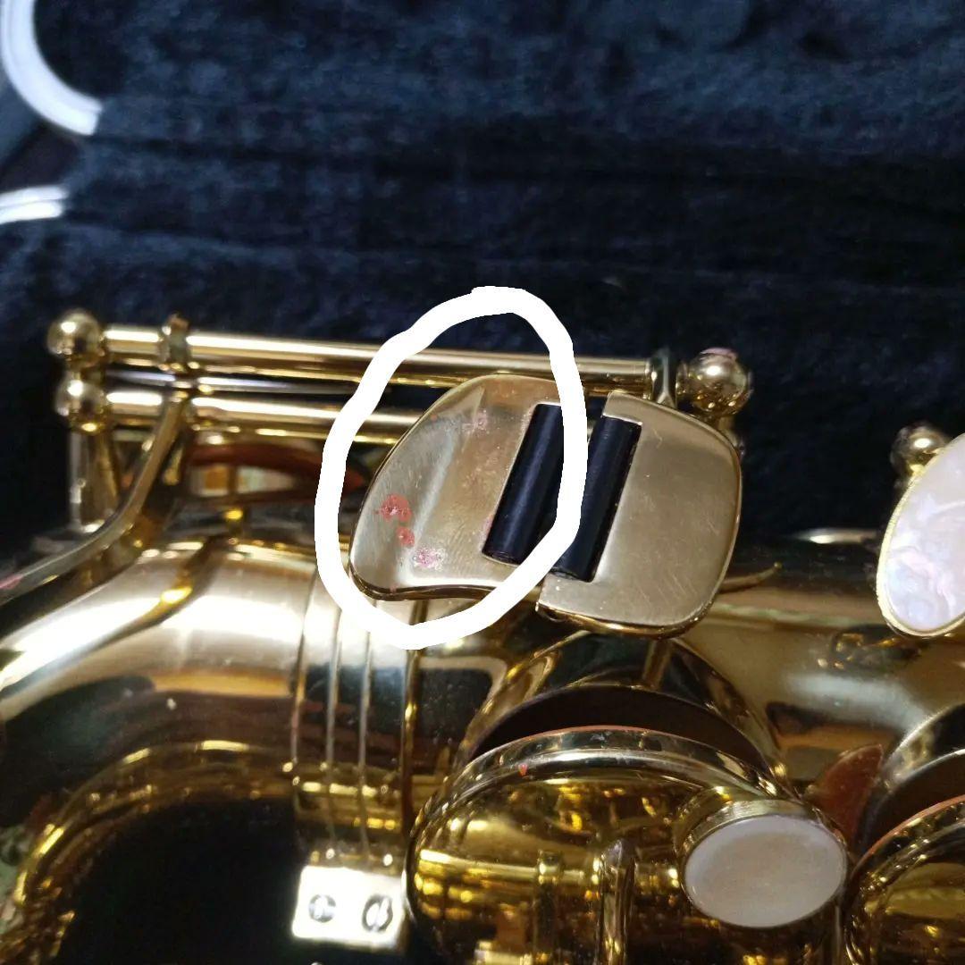 メーカー不明 アルトサックス本体 マウスピース ケース ミュート付き