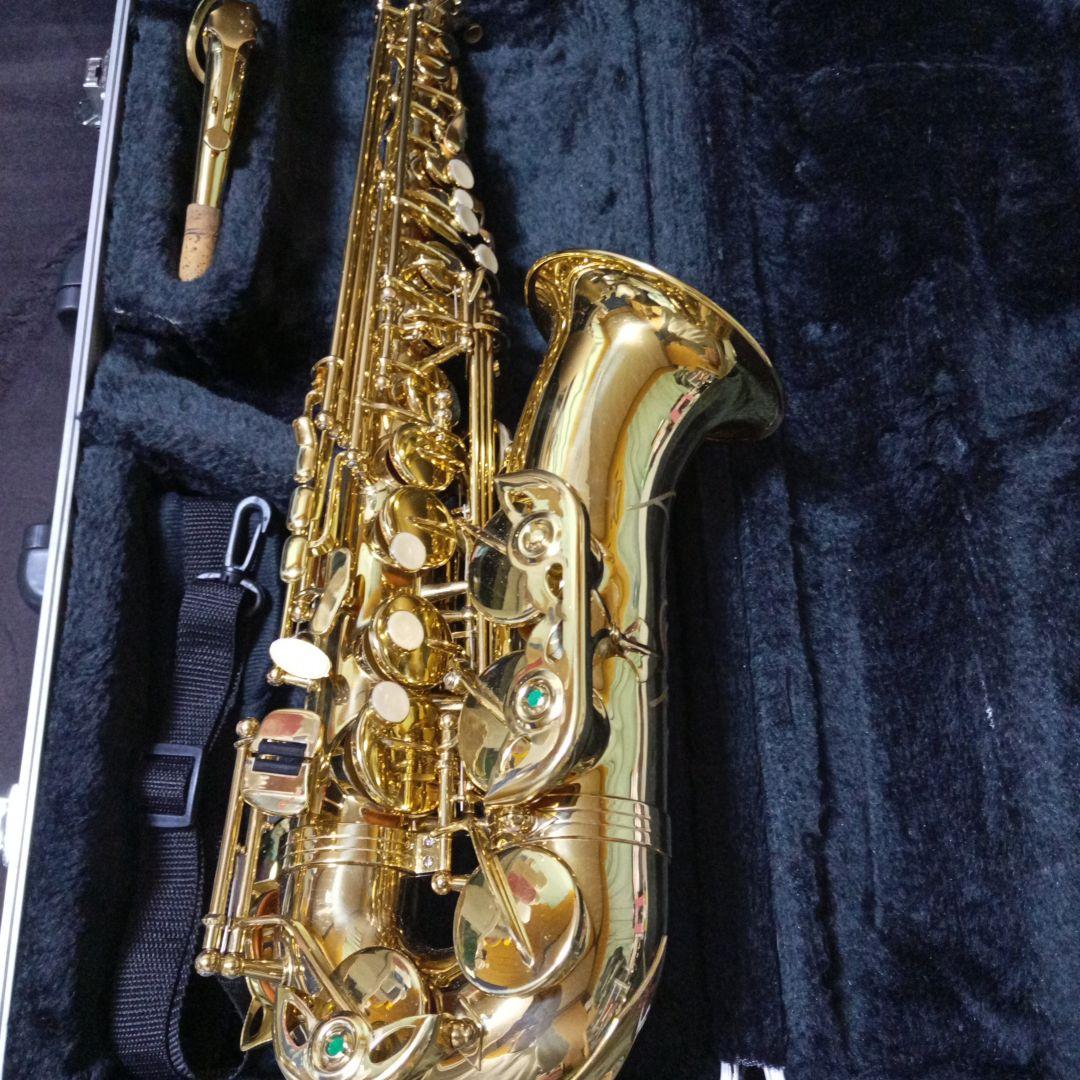 メーカー不明 アルトサックス本体 マウスピース ケース ミュート付き