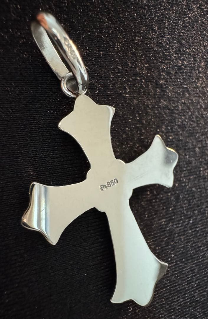 プラチナPT850クロス（十字架） ネックレストップペンダントヘッド トップのみ