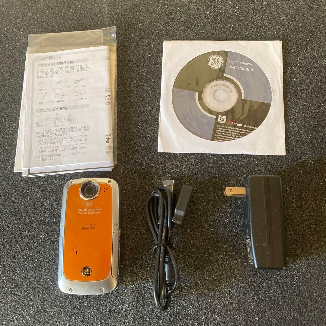 GE DV1 ビデオカメラ 本体 充電器付き