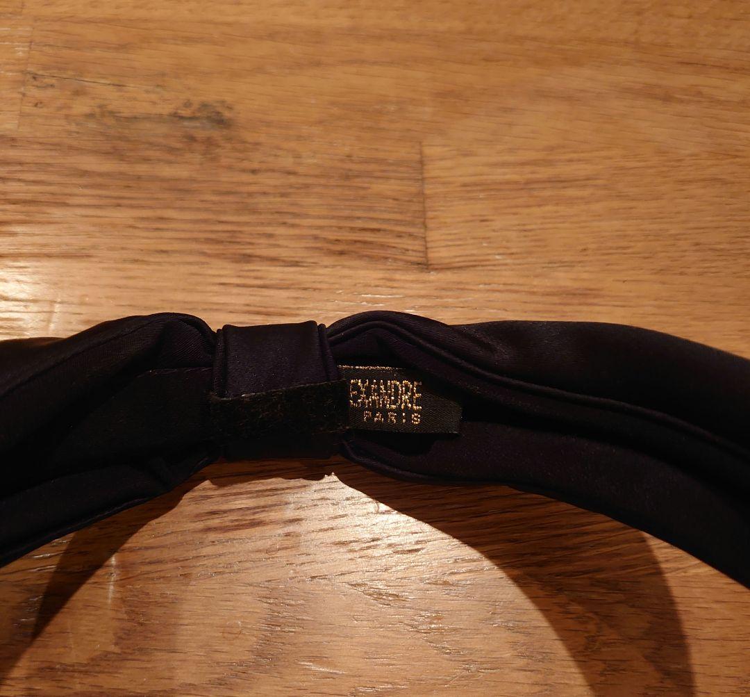 Alexandre de paris サテンリボンカチューシャ