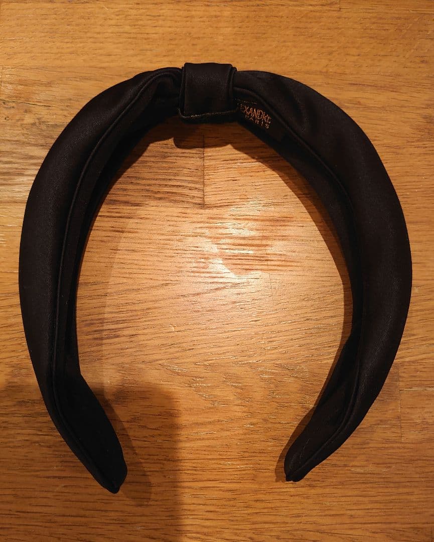 Alexandre de paris サテンリボンカチューシャ