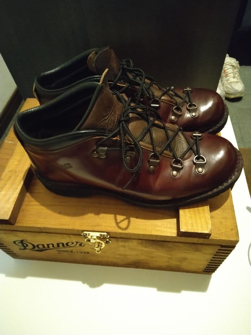 Danner ハイカットブーツ ダークブラウン 木箱付きコードバン
