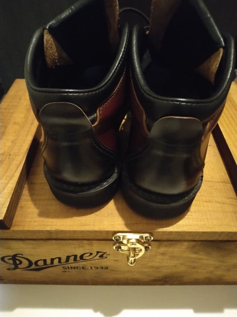 Danner ハイカットブーツ ダークブラウン 木箱付きコードバン