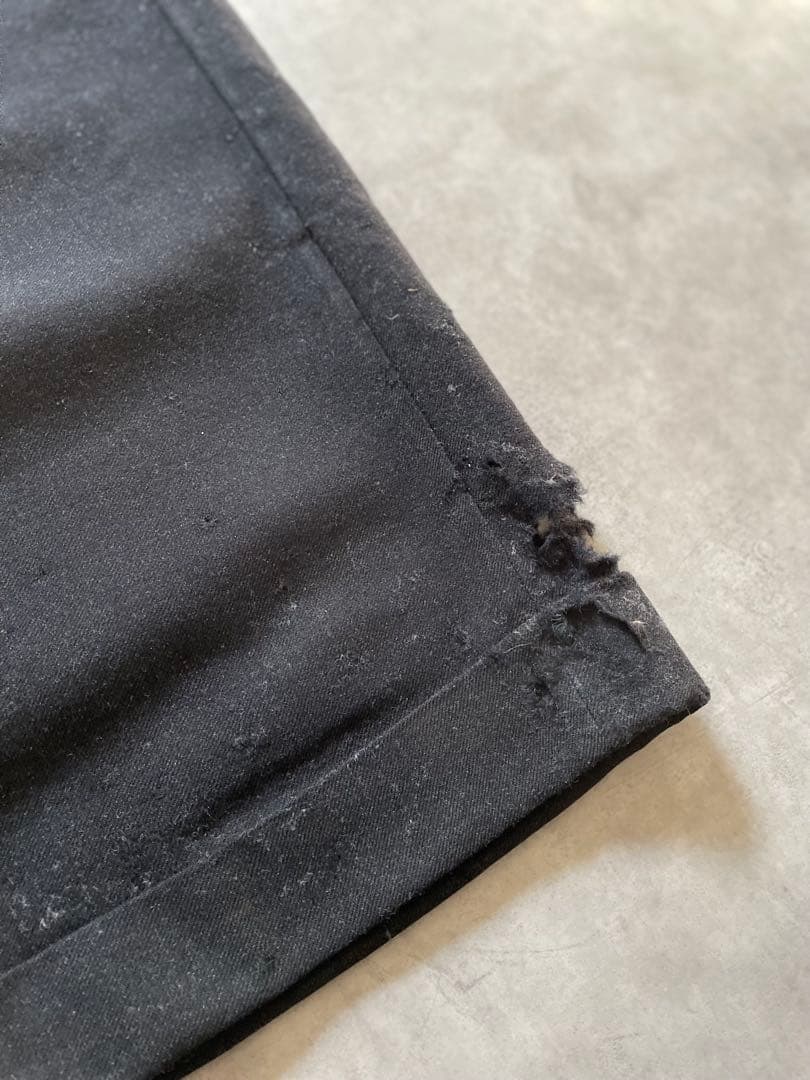 わ*い様 US製 40s ブラックウールスラックス コロゾボタン 50s 60s