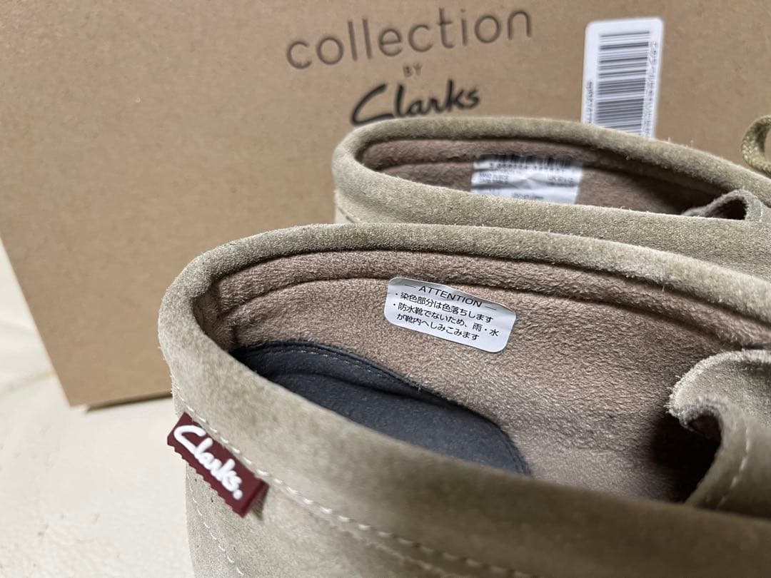 Clarks collection ワラビーブーツ ベージュスエード UK9.5