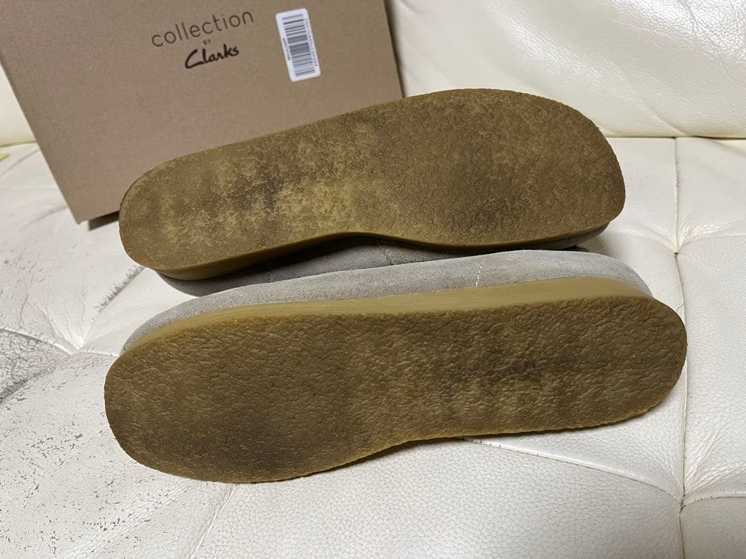 Clarks collection ワラビーブーツ ベージュスエード UK9.5