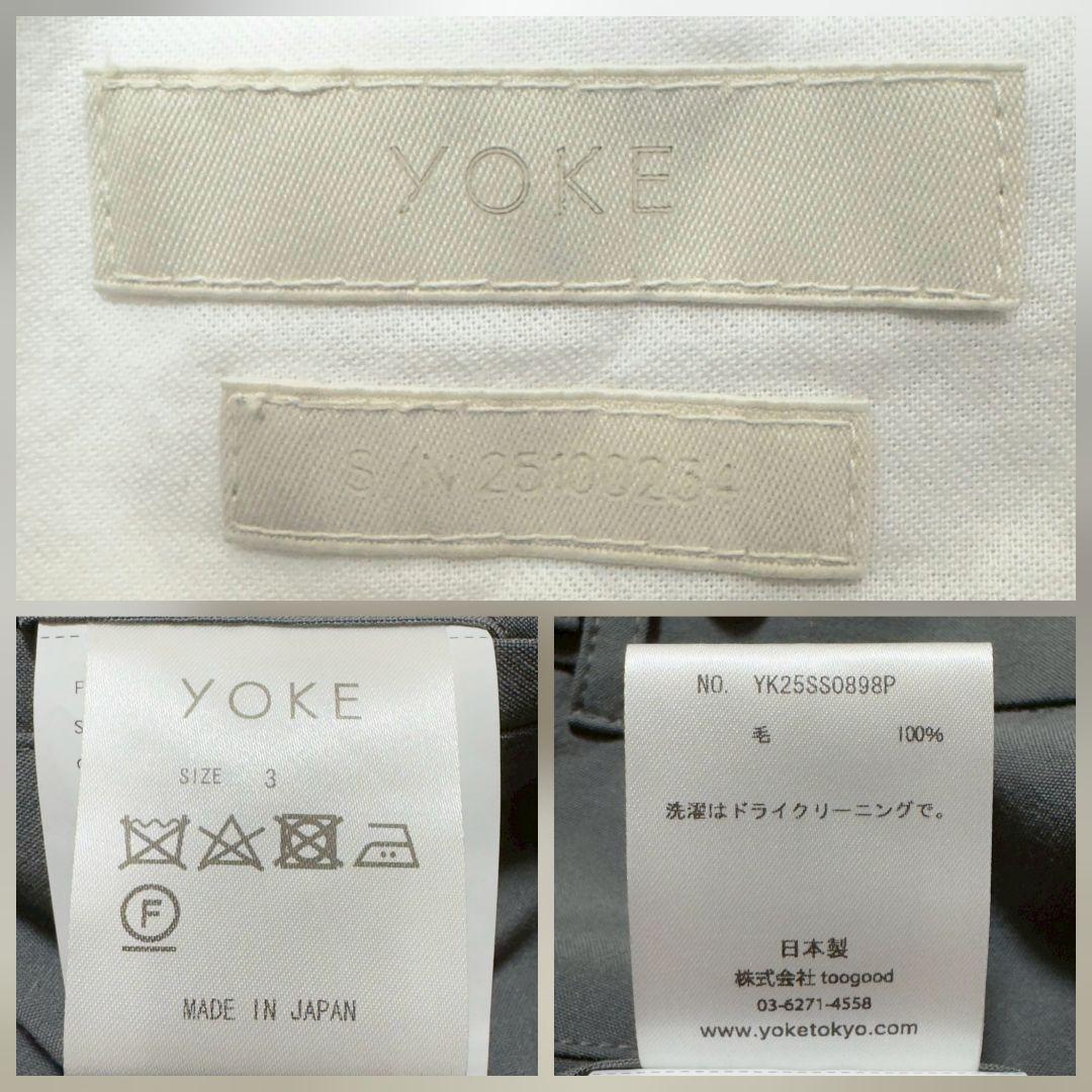 パンツ YOKE 25SS WOOL TROPICAL WIDE TROUSERS