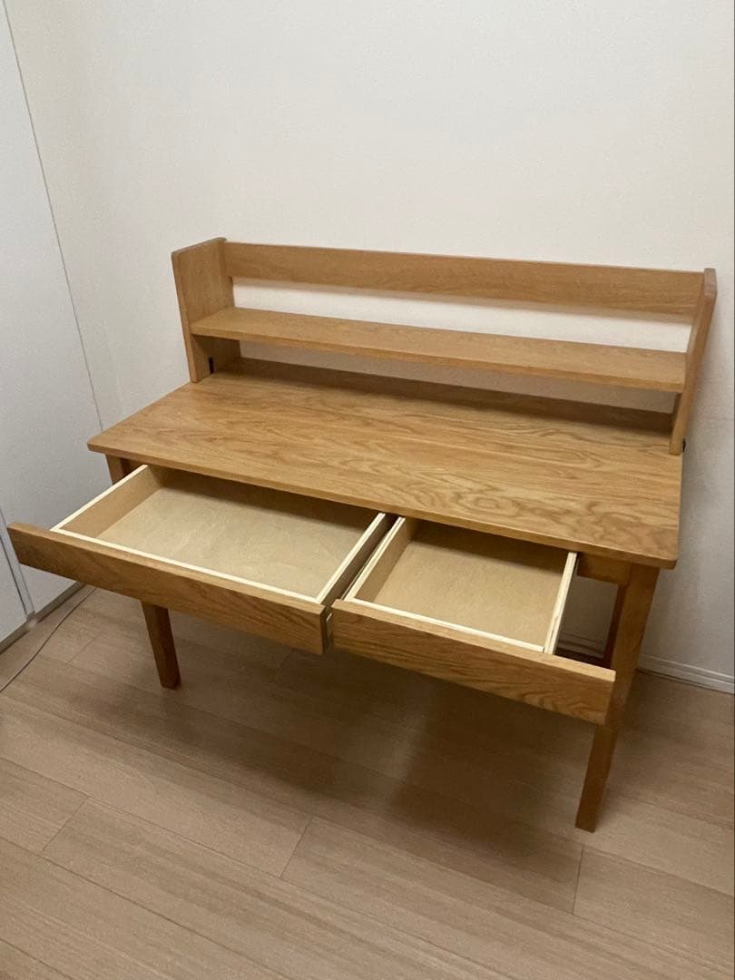 無印良品 木製デスク・上置き