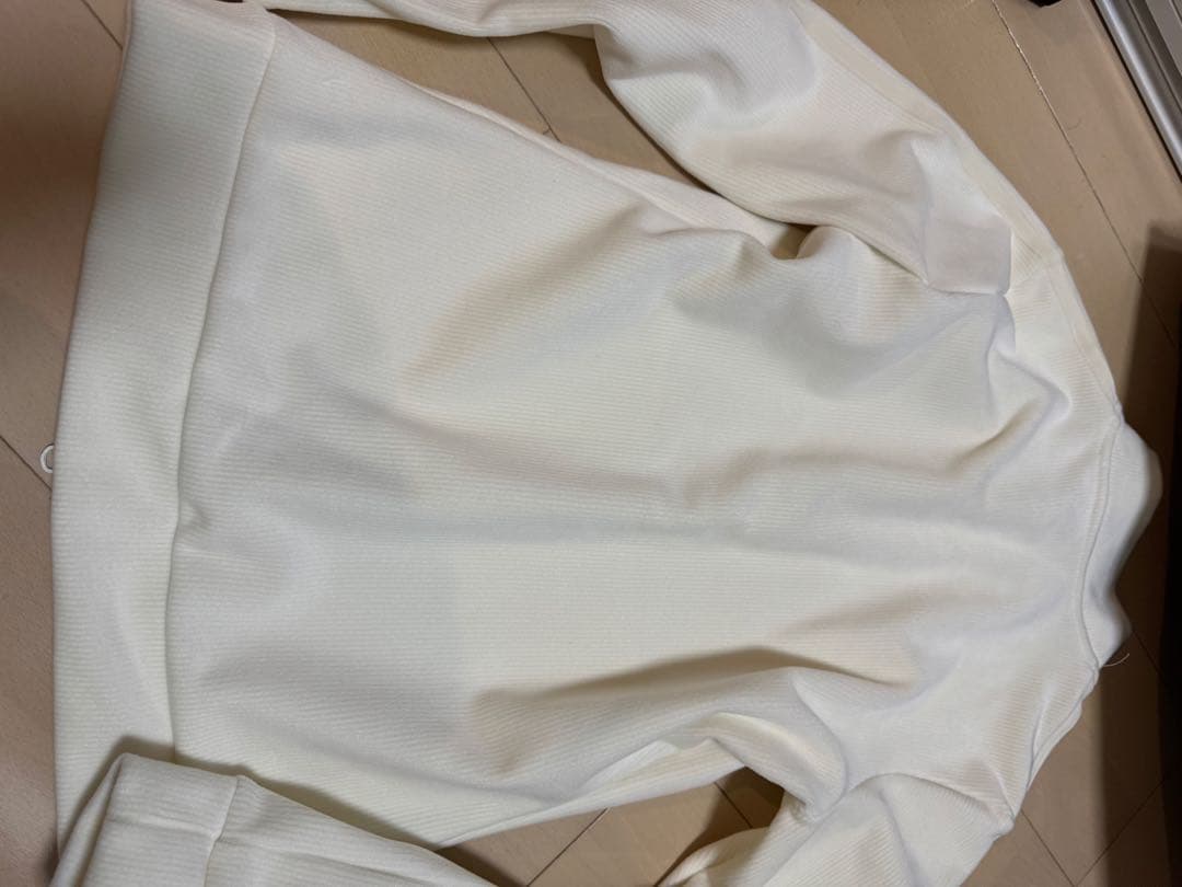 adidasゴルフ　ホワイト　コーデュロイセットアップ