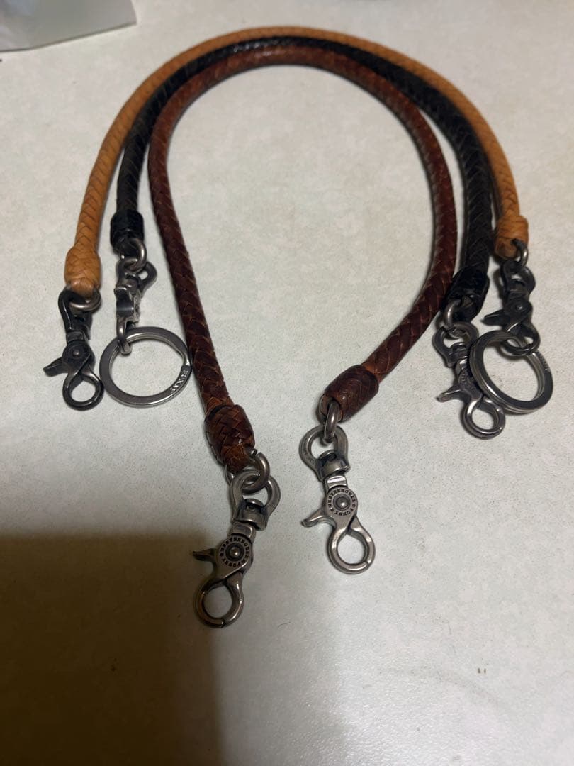 FUNNYレザーチェーン＋キーホルダー