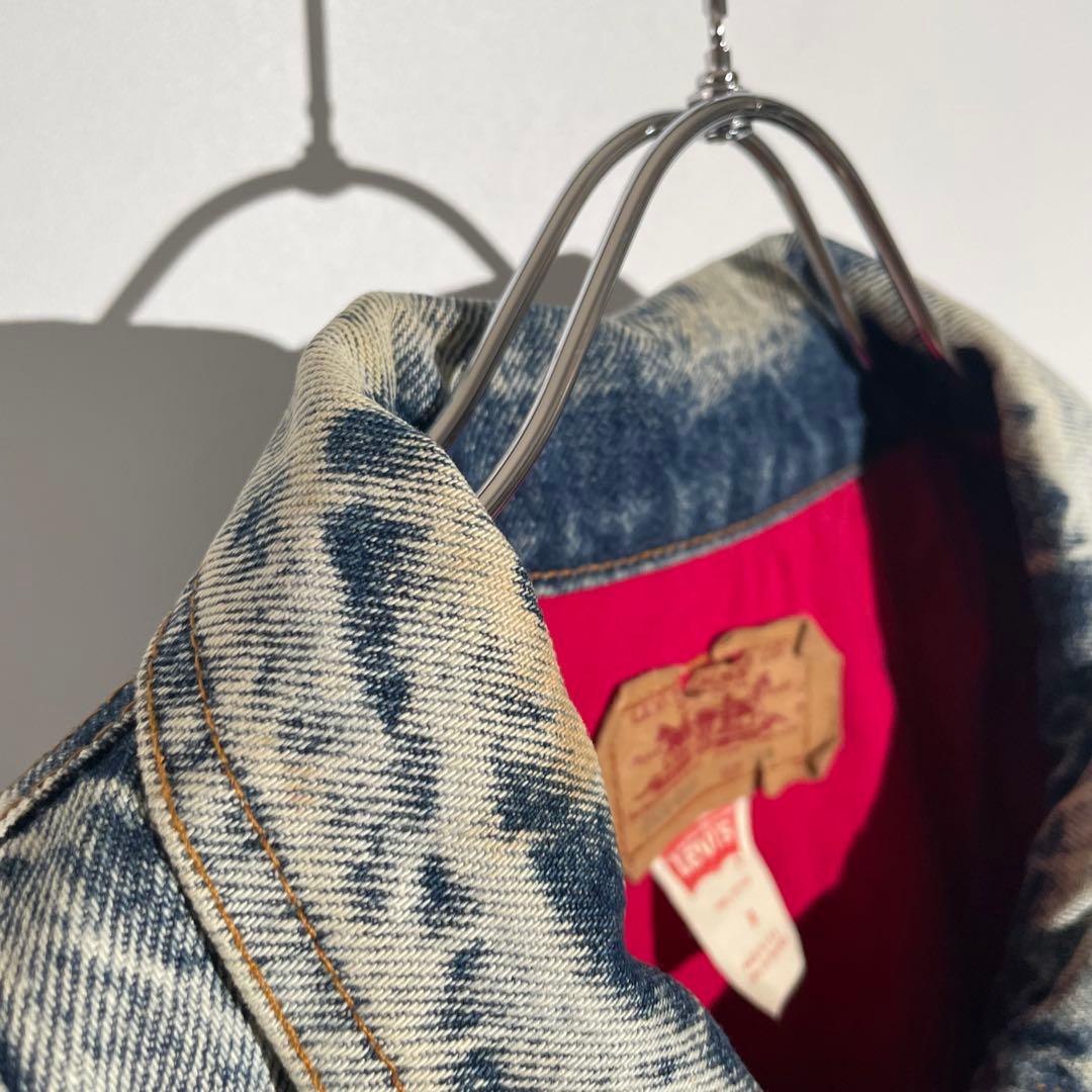 90s Levi's 75074 デニムジャケット　ケミカルウォッシュ　USA製